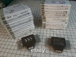 Huge lot 25 Stampin Up Rubber Stamp Sets and 2 Punches Acrylic Clear