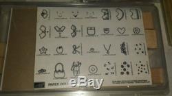 Huge lot of 13 retired wooden rubber stamp sets stampin up Rare sets listed here