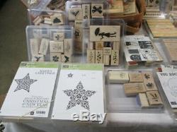Huge lot of Stampin' Up! Stamp sets plus 2 extra containers of Bonus Stamps(NI)