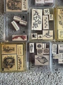 Huged Mixed Lot Of Stampin Up Stamps 325+ Stamp Collection 50+ Sets Very Clean