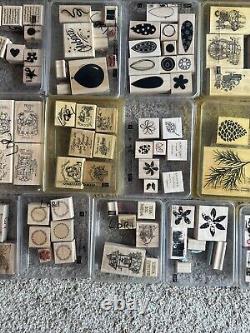 Huged Mixed Lot Of Stampin Up Stamps 325+ Stamp Collection 50+ Sets Very Clean