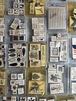 Huged Mixed Lot Of Stampin Up Stamps 325+ Stamp Collection 50+ Sets Very Clean