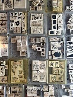 Huged Mixed Lot Of Stampin Up Stamps 325+ Stamp Collection 50+ Sets Very Clean