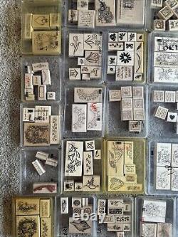 Huged Mixed Lot Of Stampin Up Stamps 325+ Stamp Collection 50+ Sets Very Clean