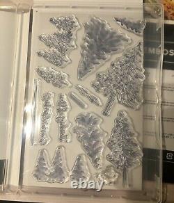 In the Pines Stampin Up! Photopolymer stamp set & Pine Woods Retired Dies NEW