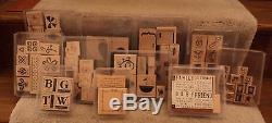 LARGE LOT of STAMPIN UP and CTMH Rubber Stamp Sets 96 Sets 946 Stamps