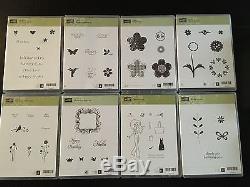 LOT OF 15 Stampin Up CLEAR Stamp Sets FEW STAMPS HAVE BEEN USED MOST NEVER USED