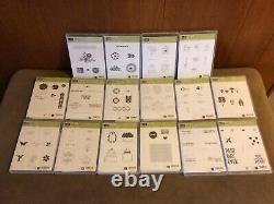 LOT OF 16 STAMPIN UP STAMP SETS. Mixed Themes. BRAND NEW