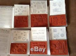 LOT OF 25 STAMPIN UP STAMP SETS. Mixed Themes. NEW & EUC