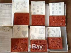 LOT OF 26 STAMPIN UP STAMP SETS. Mixed Themes. NEW & EUC