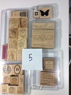 LOT OF OVER 75 Stampin Up Stamp Sets and Others