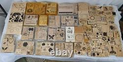 LOT Of 181 STAMPIN UP STAMP SETS WOOD MOUNT RUBBER STAMPS MANY RETIRED 1997-2007