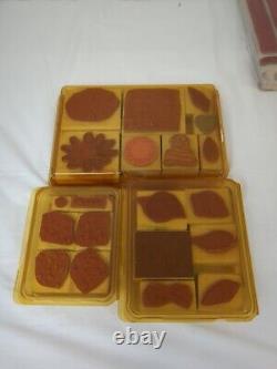 LOT Of 181 STAMPIN UP STAMP SETS WOOD MOUNT RUBBER STAMPS MANY RETIRED 1997-2007