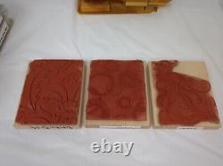 LOT Of 181 STAMPIN UP STAMP SETS WOOD MOUNT RUBBER STAMPS MANY RETIRED 1997-2007