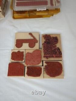 LOT Of 181 STAMPIN UP STAMP SETS WOOD MOUNT RUBBER STAMPS MANY RETIRED 1997-2007