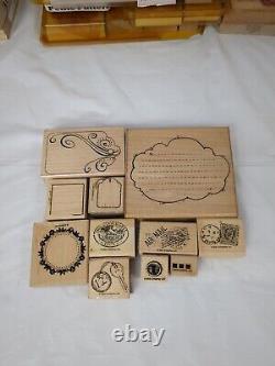 LOT Of 181 STAMPIN UP STAMP SETS WOOD MOUNT RUBBER STAMPS MANY RETIRED 1997-2007