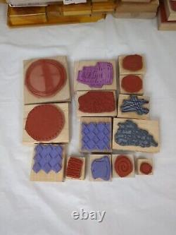 LOT Of 181 STAMPIN UP STAMP SETS WOOD MOUNT RUBBER STAMPS MANY RETIRED 1997-2007