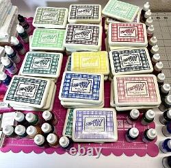 LOT STAMPIN' UP59 Classic Ink Stamp Pads & 35 Refills Large Color Variety