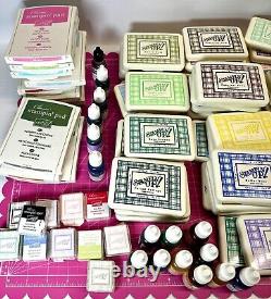 LOT STAMPIN' UP59 Classic Ink Stamp Pads & 35 Refills Large Color Variety