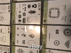 LOT of 32 (40 sets at buy it now price) Stampin' Up Rubber Sets New & Used