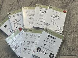 LOT of 8 Stampin Up! Stamp Sets