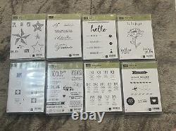 LOT of 8 Stampin Up! Stamp Sets