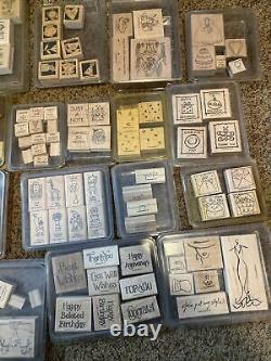 LOT of Stampin' Up Rubber Stamp Sets 2001