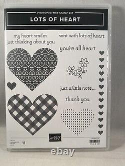 LOTS OF HEART Stamp Set MANY HEARTS Dies Stampin Up Valentine Smiles Thinking