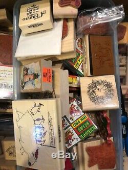 Large Lot 25lbs Stamping Up Sets, Scissors, Miscellaneous Stamps, Easter, Hokidays