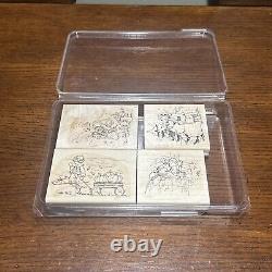 Large Lot Of Stampin Up! Stamps and Dies Set (Over 200 Stamps) Vintage and New