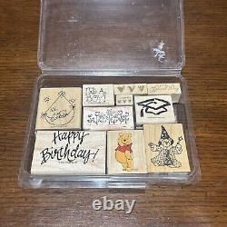 Large Lot Of Stampin Up! Stamps and Dies Set (Over 200 Stamps) Vintage and New