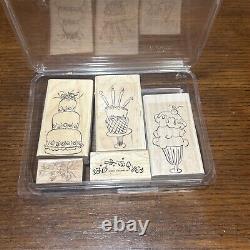 Large Lot Of Stampin Up! Stamps and Dies Set (Over 200 Stamps) Vintage and New