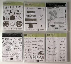 Large Lot of 29 Stampin' Up! Photopolymer Cling Stamp Sets