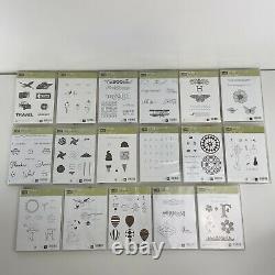 Large Lot of 35 Stampin' Up! Stamp sets Mixed Themes