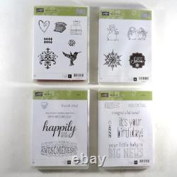 Large Lot of 78 Stampin' Up Rubber Cling Stamp Sets NEW