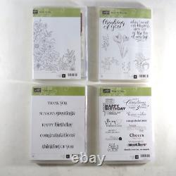 Large Lot of 78 Stampin' Up Rubber Cling Stamp Sets NEW