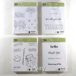 Large Lot of 78 Stampin' Up Rubber Cling Stamp Sets NEW