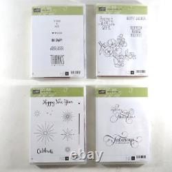 Large Lot of 78 Stampin' Up Rubber Cling Stamp Sets NEW