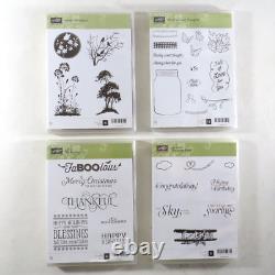 Large Lot of 78 Stampin' Up Rubber Cling Stamp Sets NEW