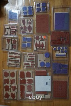 Large Lot of Stampin' Up Stamps 275+ Stamps Most Complete Sets Some Unused