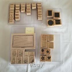 Large Mixed Lot 26 Stampin' Up! Stamp Sets Retired Scrapbooking Cards Crafts