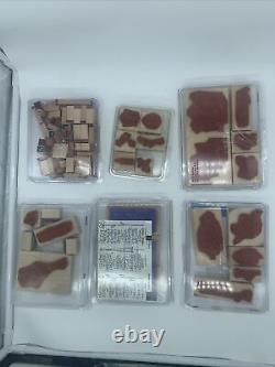 Large lot (43) of stampin up stamp sets Mostly New /unused
