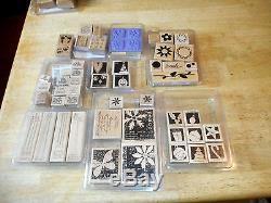 Large lot Stampin Up Stamp Sets 55 Sets/357 Stamps most unused s1