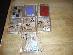 Large lot Stampin Up Stamp Sets 55 Sets/357 Stamps most unused s1
