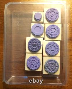 Lot 100 Rubber Stamps Wood Mount 8 Complete Sets of Stampin' Up! Most Unused