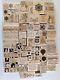 Lot 100 Stampin' Up! Rubber Stamps Snowman Holiday Christmas Xmas Retired Sets