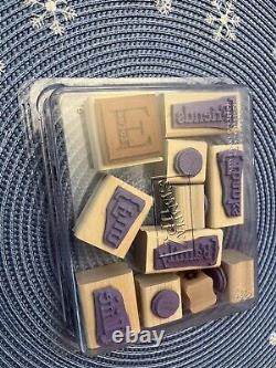 Lot 100+ Stampin' Up! Wooden Rubber Stamps Collection 8 Sets Lots Of Value
