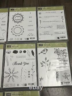 Lot 20 Stampin' Up! Stamp Sets Birthday Love Thank You Floral Wedding