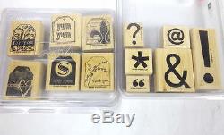 Lot 37 Sets Stampin Up Box Sets 4 6 Stamps Per Set, Phrase Starters Take 3 ++