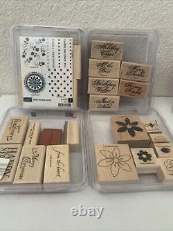 Lot 41 Stamp Sets Stampin Up! NEW & USED Christmas Floral Words 220 Individuals